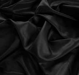 Podšívka žakárová vzor rybí kosti černá