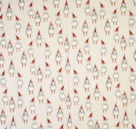 Len středně silný tisk vánoční motiv