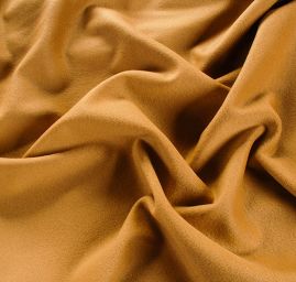 Flauš směs vlna/kašmír tmavší camel hnědá