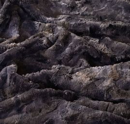 Efektní imitace kožešiny černá/šedá/hnědá