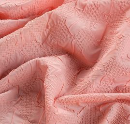 Podšívka lisovaný plastický vzor pudrová růžová