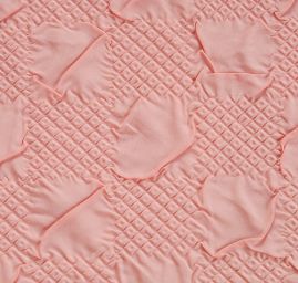 Podšívka lisovaný plastický vzor pudrová růžová