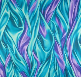 Satén jemný imitace hedvábí s abstratkním vzorem