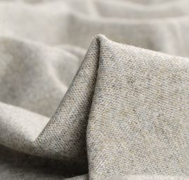 Vlněná kostýmová látka směs zelenokrémová