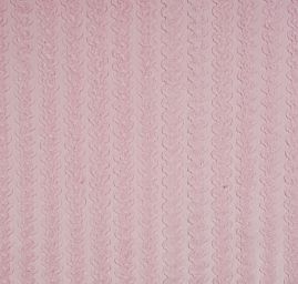 Imitace kožešiny s plastickou strukturou vlnek růžová