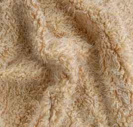 Imitace zvířecí srsti kašmírské kozy béžová