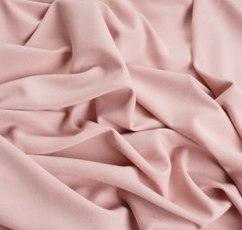 Žoržet šatový silnějsí viskoza směs pudrová růžová