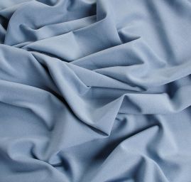 Žoržet šatový silnějsí viskoza směs jeans modrá