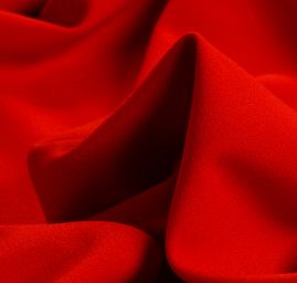 Žoržet šatový silnějsí viskoza směs červená