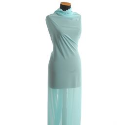 Šifon jednobarevný hladký sv.tyrkysový