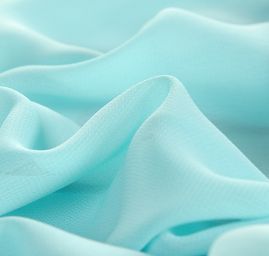 Šifon jednobarevný hladký sv.tyrkysový