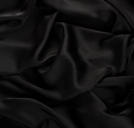 Jemný satén hladký černý