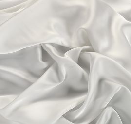 Jemný hladký satén imitace hedvábí slonová kost