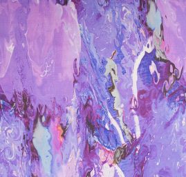 Hedvábný satén vzor abstrakní malba fialová