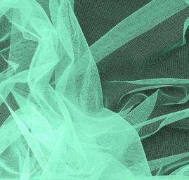 Tyl měkčený jemný mentolově zelený