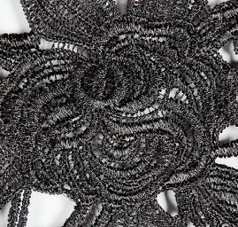 Hrubá krajka černá