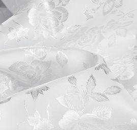 Brokát krojový nepružný bílý