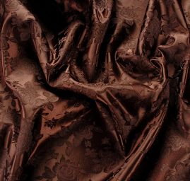 Brokát krojový nepružný tm.hnědý