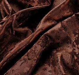 Brokát krojový nepružný tm.hnědý