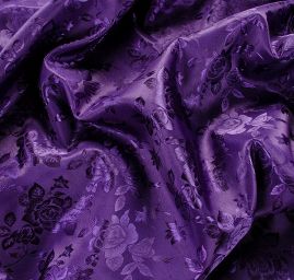 Brokát krojový nepružný tmavě fialová 