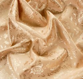 Brokát krojový nepružný zlatavý