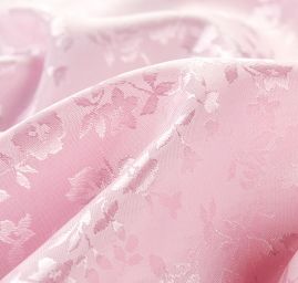 Brokát krojový nepružný drobný vzor růžový