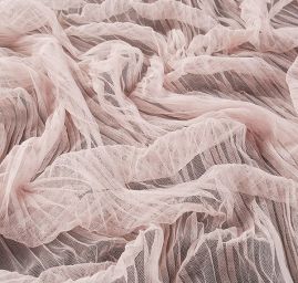 Tyl plise starorůžový