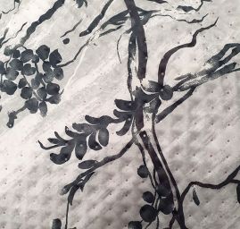 Prošev květinový vzor/vínová II.jakost