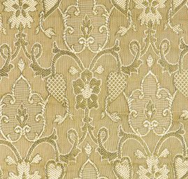 Hedvábný borkát šanžán ornamenty zelený