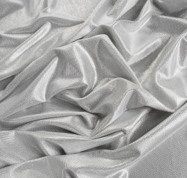 Lamé úplet stříbrné šupinky