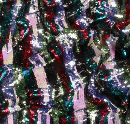 Krajka tylová s barevnými flitry