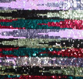Krajka tylová s barevnými flitry
