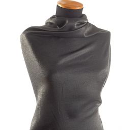 Lamé šatová látka zlatočerná