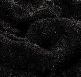 Ručně tkaná metráž chanel černá vzor kostka