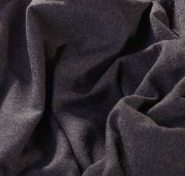 Flauš směs vlna/kašmír antracit