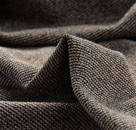 Kostýmová látka melír šedočerný