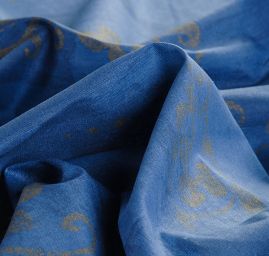 Bavlněná látka vánoční vzor ornament