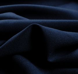 Žoržet šatový silnější viskóza směs v tmavě modrá