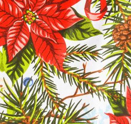 Bavlněná látka vánoční vzor vánoční hvězda