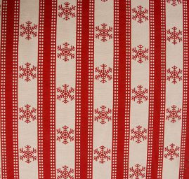 Dekorační látka oboustranná vánoční vzor hvězdy