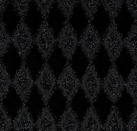 Vypalovaný samet černý kosočtverce