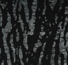 Lamé  vrstvená textilie černá větší vzor