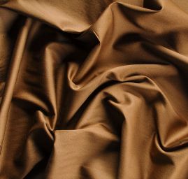 Bavlněná látka pružná hnědá