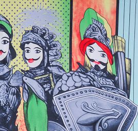 VÝPRODEJ šála rytířky zelená