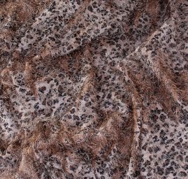 Efektní šifon zvířecí motiv s vlásky