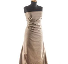 Len pružný viskoza směs režné barvy