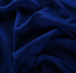 Flauš látka na kabát ve švestkově modré barvě