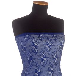 Pružná krajka jemná modrá