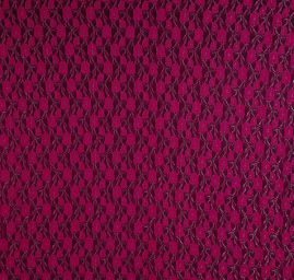 Krajka pružná květinový vzor fuchsiová