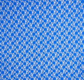 Krajka pružná květinový vzor modrozlatá